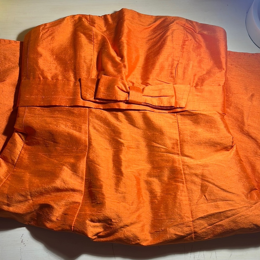 Mini orange dress (no brand/tag)